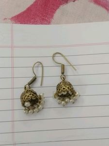 Oxidised Golden Earrings