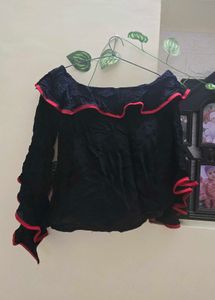 Chic Black Off-Shoulder Top