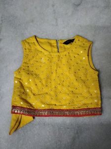 Ethnic Crop Top and Palazzo Set