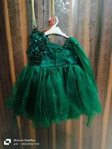 Party Wear Green Frock