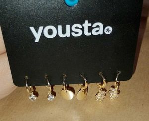 Yousta Earring Set - 3 Pairs