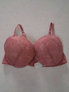 34D Lace Padded Bra