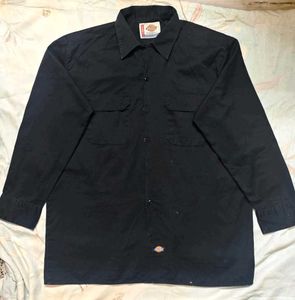 Dickies Black Long Sleeve Work Shirt
