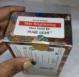 Skin brightening silver facial kit