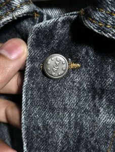 Men's Black Denim Vest / Rare / new condition