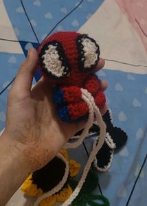Handmade Crochet Spidey Toy