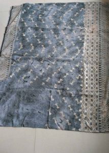 Beautiful Grey Party Saree