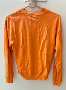 Orange "alluring" Graphic Sweatshirt