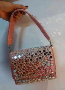 ✨Baby Pink Original Mirror Clutch Bag