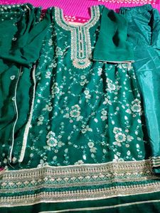 Green Sharara💚set
