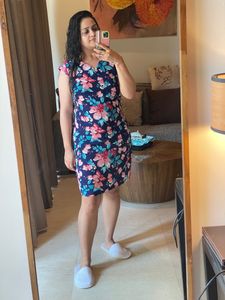 Izabel London Collection Blue Floral Dress