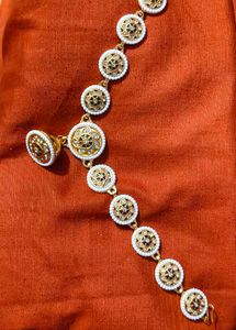 New mangtika or necklace both type wearable