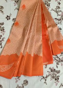 Orange Paisley Dupatta