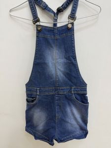 Denim Shortall Overalls