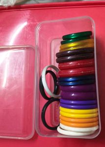 11 pairs Vibrant Stackable Bangles