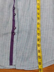 Stylish Blue Embroidered Shirt