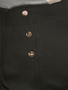 High Waisted Button Detail Pants