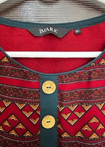 Stylish Maroon Printed Kurta