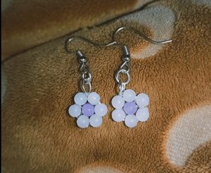Flower Beaded Earrings