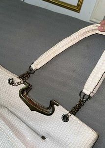 Sparkling White Embellished Handbag