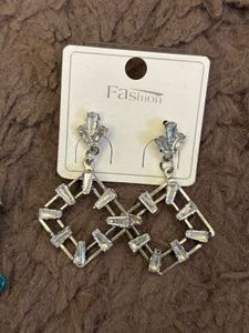 Combo of Elegant Crystal &amp; Blue Bead Earrings