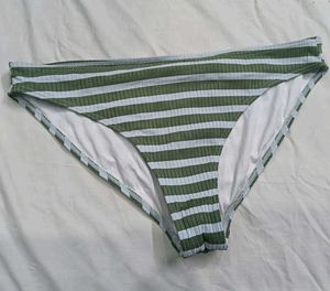 Striped❤️‍🔥 Ribbed Bikini Bottoms