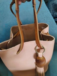 Cute peach coin purse- drawstring style