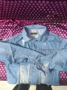 Stylish Oversized Ripped Denim Jacket