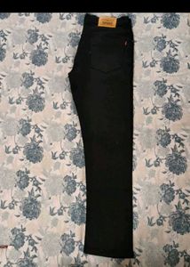 Levi Strauss Black Denim Jeans for men