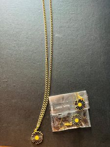 Kids Cham Earrings Necklace Set
