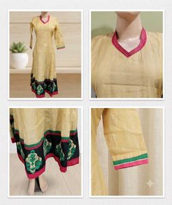 Elegant Cream Kurta with Border
