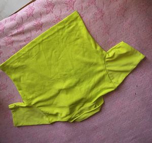 Bright Yellow V-Neck T-Shirt