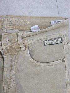 Trendy Skinny Jeans - Beige &amp; Mint Green