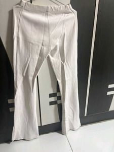 White Flare Pants