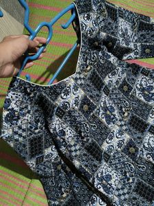 Blue Patchwork Kurta plazzo