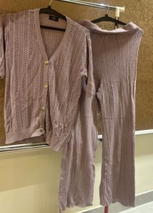 M SIZE Knit Cardigan & Pants Set( avoid measuremen