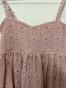 Pretty Pink Eyelet Dress
