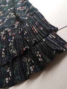 Black Floral Midi Dress