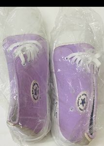 Lavender High-Top Sneakers