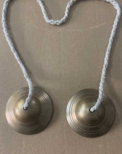 Unused Combo Brass Manjira &amp; Ganesh Idol