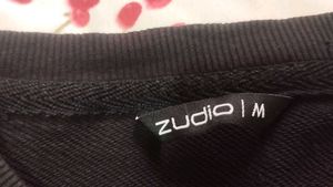 Black Cropped Sweatshirt