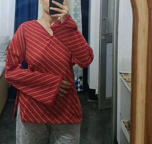 red short kurti