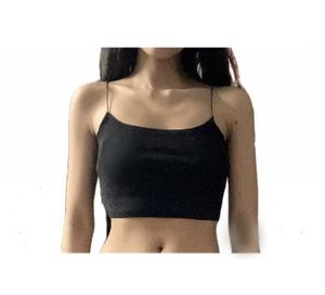H&M Sleek Black Spaghetti Strap Top size XS