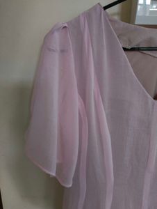 Pink flowy dress