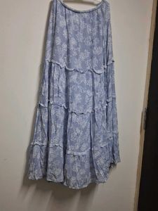 Boho Tiered Floral Maxi Skirt