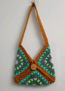 Crochet 🧶 Granny Square Bag