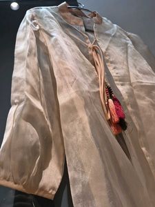 Sheer Organza shrug with Tassel