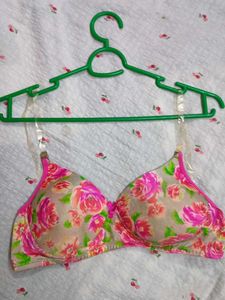 Beautiful Floral Print Bra