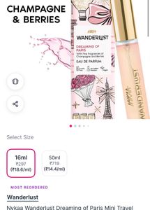 Nykaa Wanderlust Dreaming of Paris Perfume