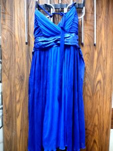 Royal Blue Chiffon Dress